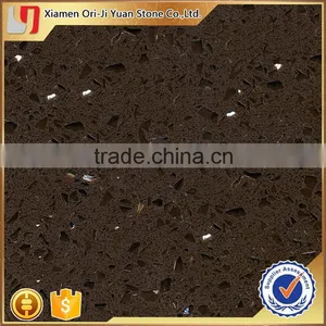 Top Quality Most Popular 20mm Quartz Stone Countertop Black Pearl thumbnail-6