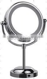 Two-sided Led Circular Light Design Desktop Make-up Battery Operated Mirror thumbnail-1