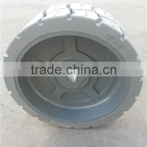 Unique Tread Design Higher Wear Resistance Solid Tire for Haulotte 12.5x4.25 15x5 thumbnail-6