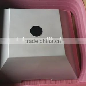 Large Square Aluminum Bowl With Hole in Flat Bottom Center Anodizing Surface thumbnail-2