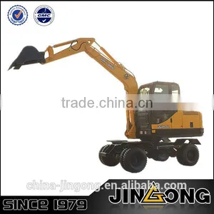 Mini Wheel Excavator JGM907L With 0.25 Cub Meter Bucket Capacity thumbnail-1