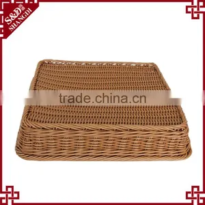 Eco-friendly Rattan Fruit Baskets for Supermarket Display Rack thumbnail-6
