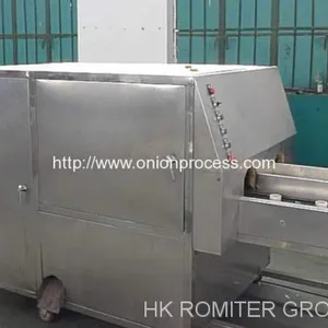 All in One Double Belt Onion Peeling and Root Cutting Machine thumbnail-1