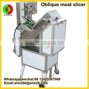 Best Price Industrial Automatic Bacon Sausage Oblique Cut Machine Meat Slicer Machine thumbnail-1