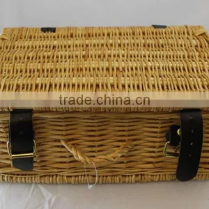 Handmade Wicker Gift Hamper Basket With Lid Wicker Gift Hamper thumbnail-1