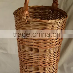 Wicker Umbrella Stand, Wicker Basket for Umbrellas, Handwoven Umbrella Stand, Willow Woven Umbrella Stand thumbnail-1