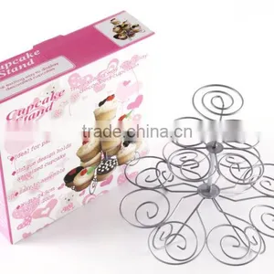 13 Cups Wedding Party 3 Tier Metal Wire Cupcake Stand thumbnail-3