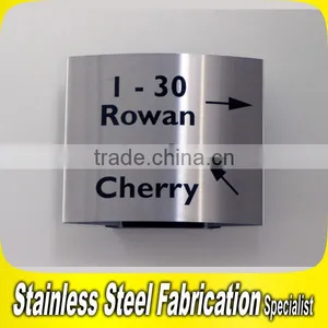 Etching Stainless Steel Metal Number Letter Signage Outdoor Sign Board thumbnail-6