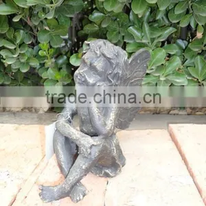 Antique Cast Iron Kids Statue thumbnail-1