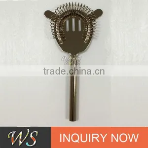 Personalized and Engraving Logo Acceptable Bronze Copper Rose Gold Plating Stainless Steel Bar Strainer thumbnail-4