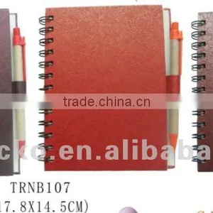 Leather Like Paper Cover Recycling Notebook(with Eco Pen) thumbnail-1