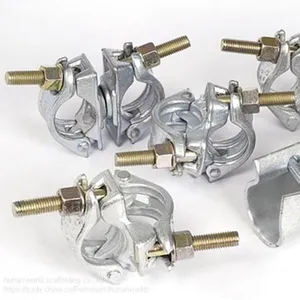 Hot Selling Galvanized Types of Scaffolding System Swivel Clamp Coupler for Sale for Construstion thumbnail-1
