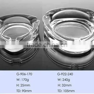 Triangular Glass Ashtray / Glass Ashtray / Glassware thumbnail-1