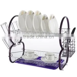 Seductive Purple Metal Kitchen Cabinet Dish Rack thumbnail-2