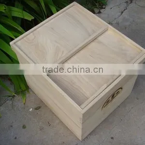 The Original Wood Color and Practical Rice Storage Box thumbnail-5