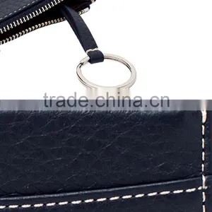 Manufacture Zipper Men's Slim Wallet ID Credit Card Holder for Man With Wallet Custom Logo thumbnail-6