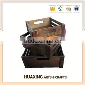 Handicraft Wooden Storage Basket With Lid thumbnail-5