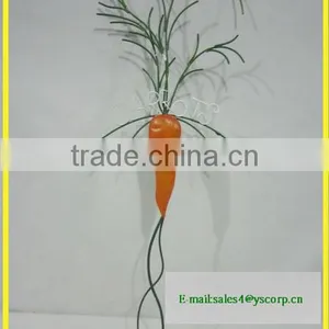 YS2015A229 Spring Carrot Vegetable Wrought Iron Garden Stake thumbnail-3