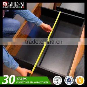 Contemporary Wooden Double Bed Frame Designs With Storage B-814 thumbnail-6