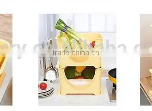 Plastic Receive Basket/fruit and Vegetable Storage Container thumbnail-2