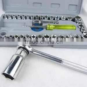 40pcs Socket Set 1/4 3/8 thumbnail-2