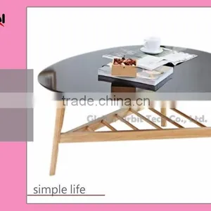 Living Room Furniture Durable Metal Frame Square Glass Top Console Table thumbnail-2