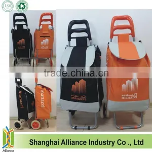 2 Wheels Portable Folding Shopping Trolley Cart thumbnail-2