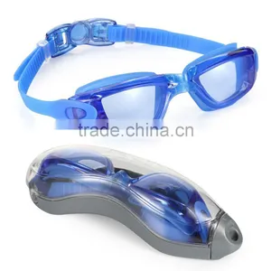 Swim Goggles Swimming Goggles No Leaking Anti Fog UV Protection Triathlon Swim Goggles With Free Protection Case for Adult Men thumbnail-1