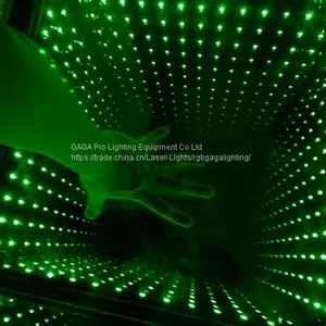Time Tunnel 3D Effect Decoration Wedding LED Lighted Glass Mirror Dance Floor With WiFi Mobile Phone thumbnail-1