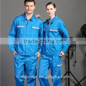 100% Cotton or Cotton Poly Blended OEM Wholesale Work Uniform/housekeeping/factory Worker for Sale thumbnail-3