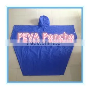 PEVA Ladder-Shaped Sky Blue Poncho thumbnail-6