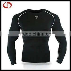 Tight Fitted Spandex Plain Long Sleeve t Shirt thumbnail-1