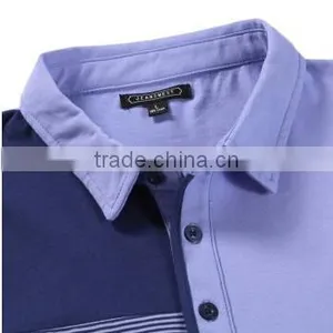 Yarn Dyed Colorblock High Quality Bulk Polo Shirts thumbnail-3