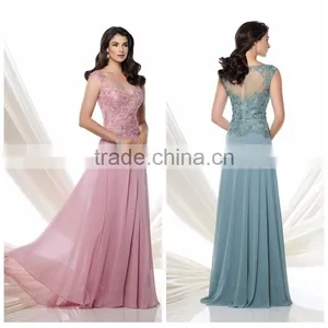 2015 New Design Lace Night Chiffon Long Dress thumbnail-1