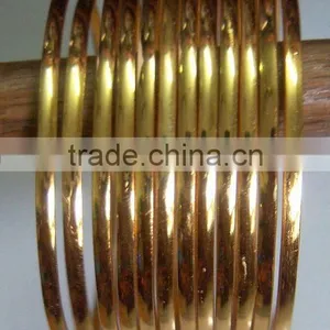 Set of 4 GOLD Tone INDIAN BRACELET BANGLES KADA #D22 thumbnail-1