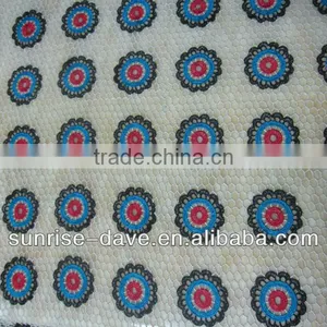 Wholesale Fashion African Crochet Lace Fabrics Colorful Flower Pattern thumbnail-1