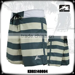 Cheap Price Striped Pattren Customized Waterproof Pockets Swim Trunks thumbnail-1