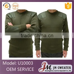 Wholesale Top Quality Mens Pullover Sweater Custom Military Uniform thumbnail-1