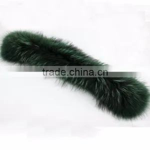 Myfur Grey Color Raccoon Fur Hooded Collar for Man and Women Coat Trim thumbnail-2