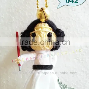Handmade Keychains Keyrings Voodoo Doll String Accessories Bag Gifts thumbnail-1
