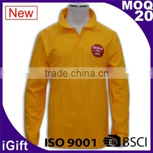 High Quality Polo Neck Plain Customized Cotton Men Shirt Polo thumbnail-1