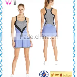 Hot Sale Custom Girls Stylish Design Sports Dress Fashion Tennis Dress Wholesale thumbnail-1