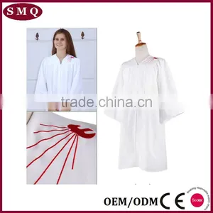 Pure White Best Sell Cotton Church Baptismal Robe thumbnail-1