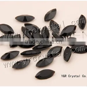 Jet Crystal Fancy Stone Crystal Chaton thumbnail-1