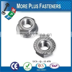 Made in Taiwan DIN 6923 Steel Class 8 Zinc Plated Stainless Steel Flange Nut DIN 6923 thumbnail-6