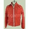 Anti Pilling / Windproof Custom Sport Jackets Orange For Men thumbnail-1