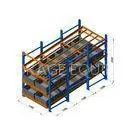 Carton Live Storage Racking System With Roller Tracks / Lane Dividers Worked thumbnail-1
