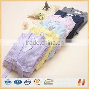100% Cotton Plus Size Quilted Waffle Bathrobe for Wholesale thumbnail-1