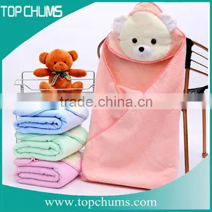 High Quality Lovely Animal Cotton Bath Baby Hooded Towel thumbnail-1