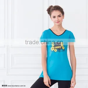 Fitness Wear Coolmax Women Graphic Fitness Long T-shirt thumbnail-1
